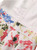 Ruffled Short Sleeved White Top & Watercolour Jacquard A-line Midi Skirt Set