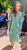 White & Green Leopard Pansy Silk Maxi Shirt Dress