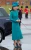 Kate Middleton in teal military coat