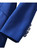 Cobalt Blue Velvet-Collar Fit-and-Flare Coat Dress