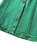 Emerald Green Collarless Embellished Buttons Satin Trim Coat Dress