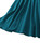 Green Long-Sleeve Fit-and-Flare Midi Dress