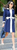 Amal Clooney in blue coat with white contrast