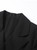 Black Mock Two-Piece Contrast-Pleat Coat Dress