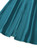 Teal Cape-Sleeve A-Line Midi Dress with Front Slit