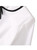 White Bow-Detail Contrast-Waist Sheath Midi Dress