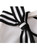 White Bow-Detail Contrast-Waist Sheath Midi Dress