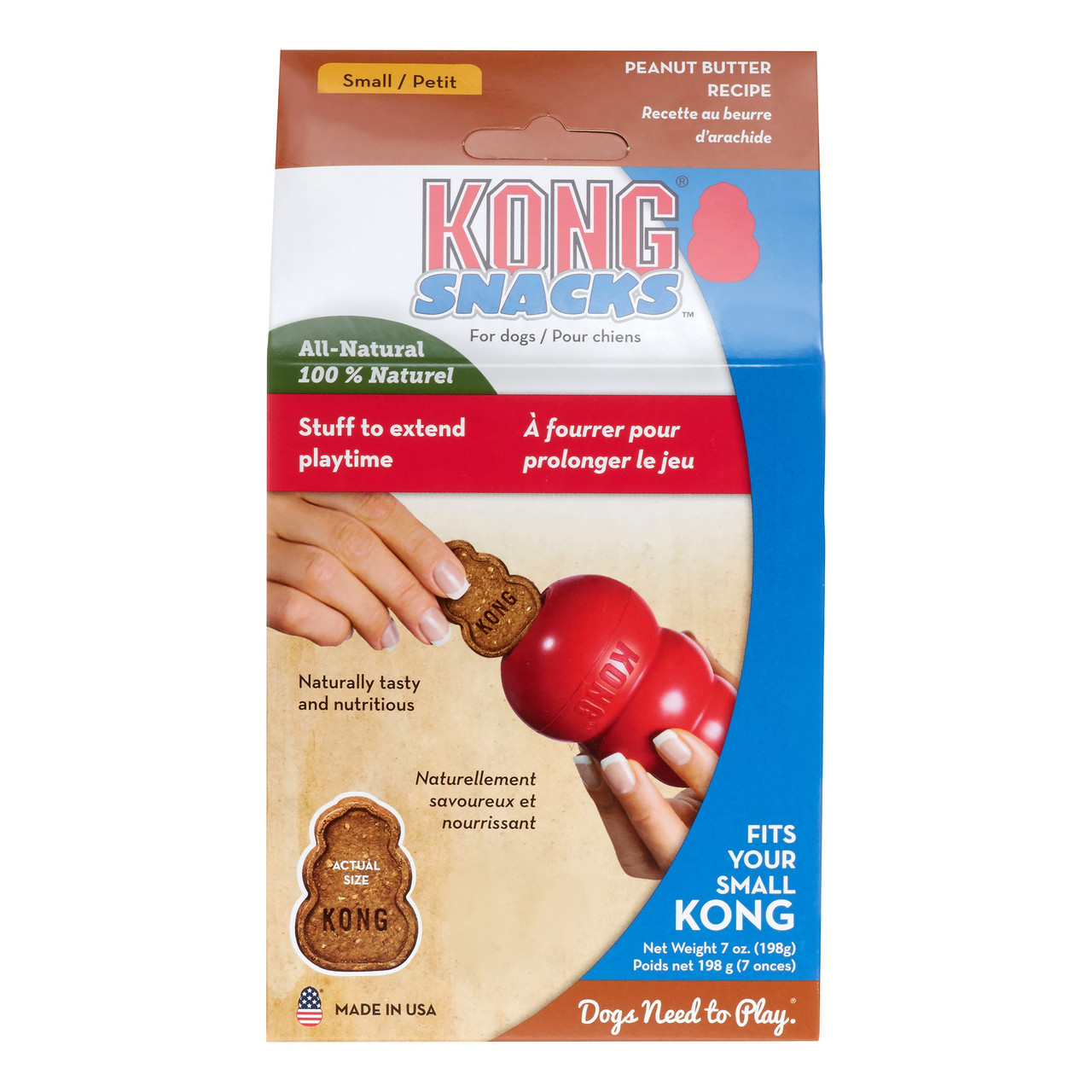  KONG - Classic Dog Toys with Easy Treat Peanut Butter