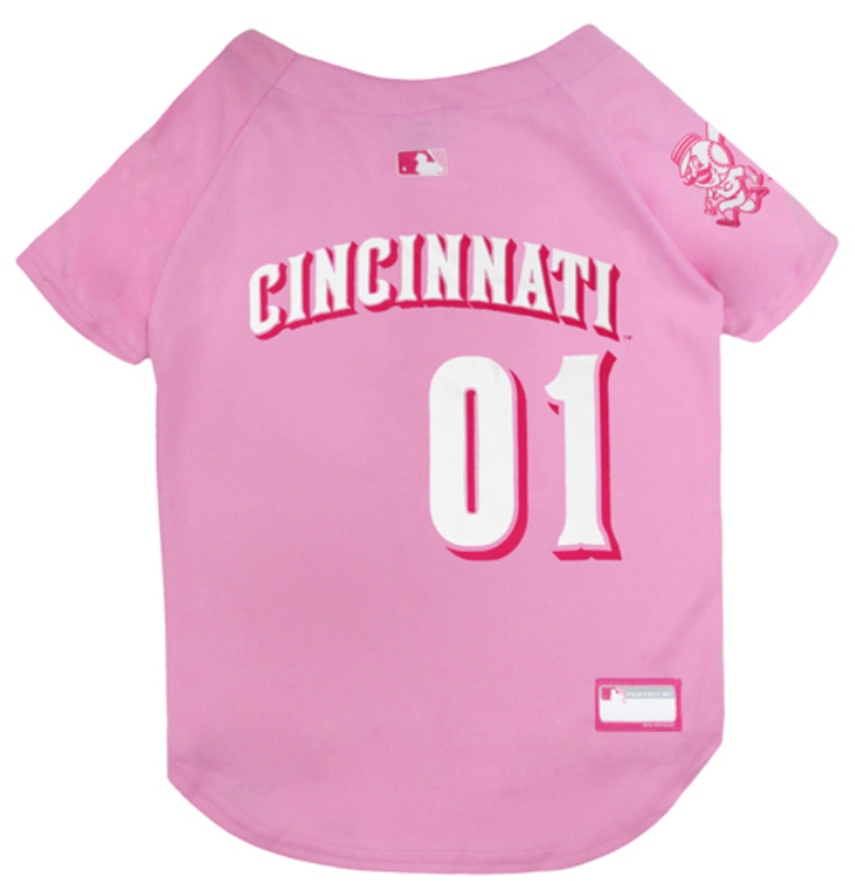 MLB Cincinnati Reds Pets First Pet Baseball Jersey - Red XS