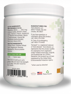 Vetality Naturals Oral Flea & Tick Chews for Cats, Natural Defense