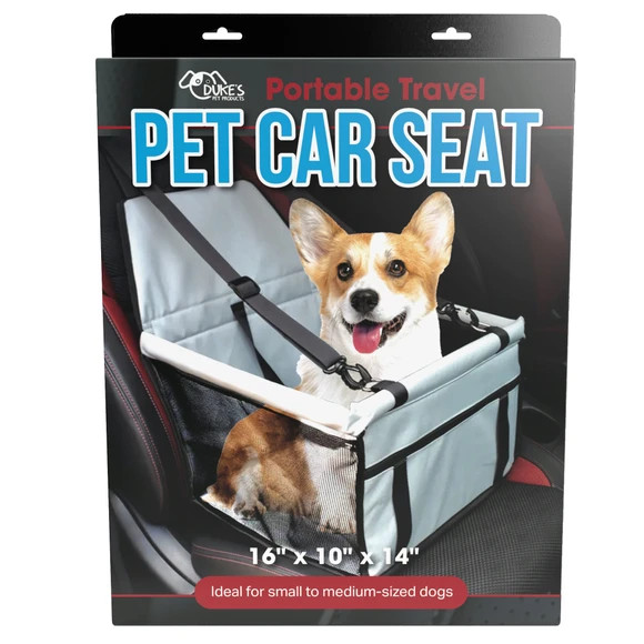 Kole Imports Portable Travel Pet Car Booster Seat, for Pets up to 20 lbs