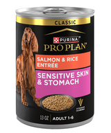 Purina Pro Plan Focus Adult Classic Sensitive Skin & Stomach Salmon & Rice Entree Canned Dog Food