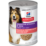Hill's Science Diet Adult Sensitive Stomach & Skin Salmon & Vegetable Entree Canned Dog Food