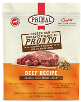 Primal Pronto Beef Formula Raw Frozen Dog Food