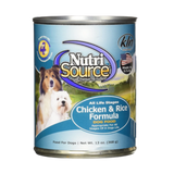 Nutrisource Chicken & Rice All Life Stages Canned Dog Food
