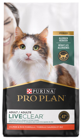 Purina Pro Plan Liveclear Probiotic High Protein Salmon & Rice Formula Dry Cat Food