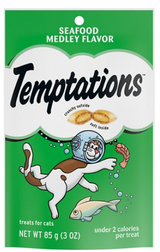 Whiskas Temptations Seafood Medley Flavor Cat Treats