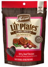 Merrick Lil' Plates For Small Breeds Bitty Beef Recipe Dog Treats 5 oz