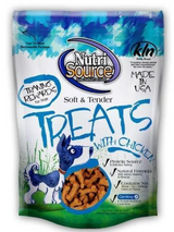 Nutrisource Soft & Tender Chicken Flavor Dry Dog Treats 6 oz