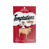 Whiskas Temptations Hearty Beef Flavor Cat Treats 3 oz