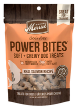 Merrick Power Bites Real Salmon Recipe Grain-Free Soft & Chewy Dog Treats 6 oz
