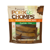 Scott Pet Pork Chomps Roasted Pork Ribz Rawhide-Free Dog Chews 10 ct