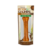 Scott Pet Pork Chomps Pressed Roasted Porkskin Rawhide-Free Bone 7 in