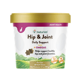 Naturvet Hip & Joint Plus Omegas Cat Soft Chews Supplement 60 ct