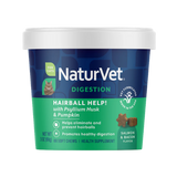 Naturvet Hairball Aid Plus Pumpkin Cat Soft Chews Supplement 60 ct