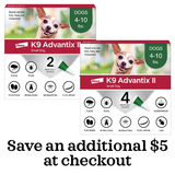 K9 Advantix II Topical Flea & Tick Treatment for Dogs up to 10 lbs