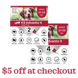 K9 Advantix II Topical Flea & Tick Treatment for Dogs 21-55 lbs