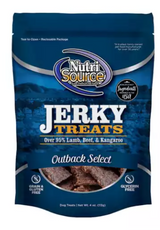 Nutrisource Outback Select Jerky Strips Lamb, Beef & Kangaroo Grain-Free Jerky Dog Treats 4 oz