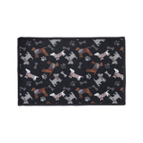 Petrageous Designs Dog Print Machine Washable Tapestry Fabric Pet Placemat 