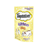 Whiskas Temptations Chicken & Dairy Flavor Crunchy and Soft Kitten Treats