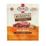 Primal Raw Frozen Nuggets Beef Formula Dog Food 3 lb