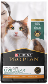 Purina Pro Plan Liveclear Probiotic Chicken & Rice Formula Dry Cat Food 7 lb
