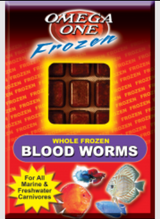 Omega One Frozen Blood Worms Cube Pack 7 oz