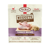 Primal Frozen Raw Turkey Nuggets for Cats 3 lb