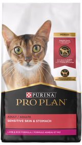 Purina Pro Plan Adult Sensitive Skin & Stomach Lamb & Rice Formula Dry Cat Food
