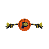 Pets First Indiana Pacers Nylon Basketball Rope Dog Toy 