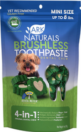 Ark Naturals Brushless Toothpaste Mini Gluten-Free Dental Dog Treats 4 oz