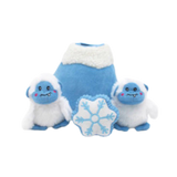 Outward Hound Holiday Hogz Yeti Plush Burrow Dog Toy 