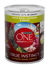 Purina ONE True Instinct with Real Chicken & Duck Tender Cuts in Gravy Canned Dog Food 