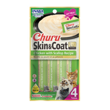 Inaba Churu Skin & Coat Chicken with Scallop Recipe Lickable Cat Treat 4 pk