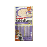 Inaba Churu Hairball Control Tuna Recipe Lickable Cat Treat 4 pk