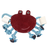 Incredipet Retrieve & Chew Crab with Natural Bone Dog Toy 