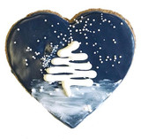 Pawsitively Gourmet Starry Night Heart Dog Cookie 