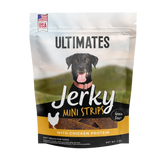Ultimates Grain-Free Jerky Mini Strips with Chicken Protein Soft Dog Treats 7 oz