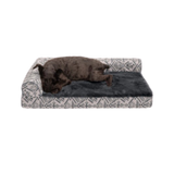 Furhaven Deluxe Chaise Lounge Dog Bed- Southwest Kilim 