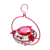 Nature's Way Red Decorative Glass Top-Fill Hummingbird Feeder 13 oz